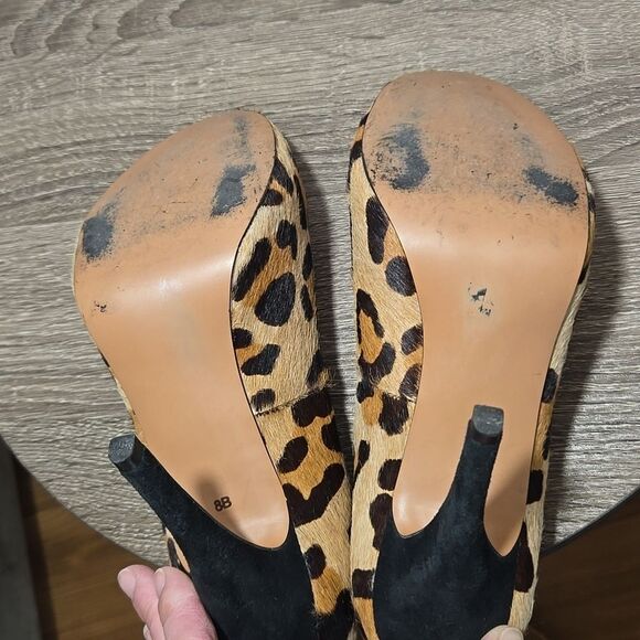 Talbots Pony Hair Cheetah Print Pumps - Picture 8 of 10